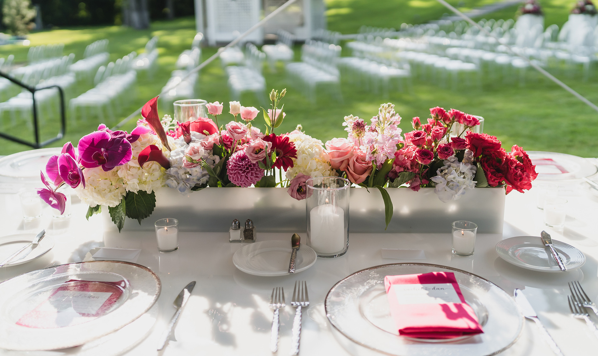 wedding floral centerpiece